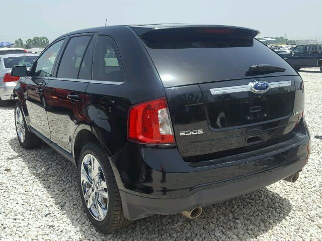 2FMDK3KCXBBB47606 - 2011 FORD EDGE LIMIT BLACK photo 3