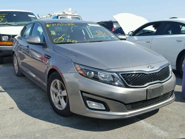 5XXGM4A71EG329740 - 2014 KIA OPTIMA GRAY photo 1