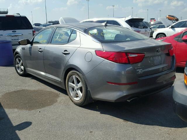 5XXGM4A71EG329740 - 2014 KIA OPTIMA GRAY photo 3