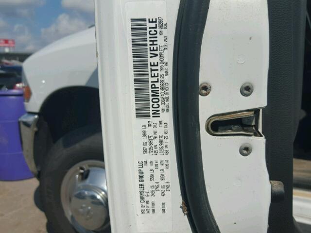 3D6WF4CL4BG628125 - 2011 DODGE RAM 3500 S WHITE photo 10