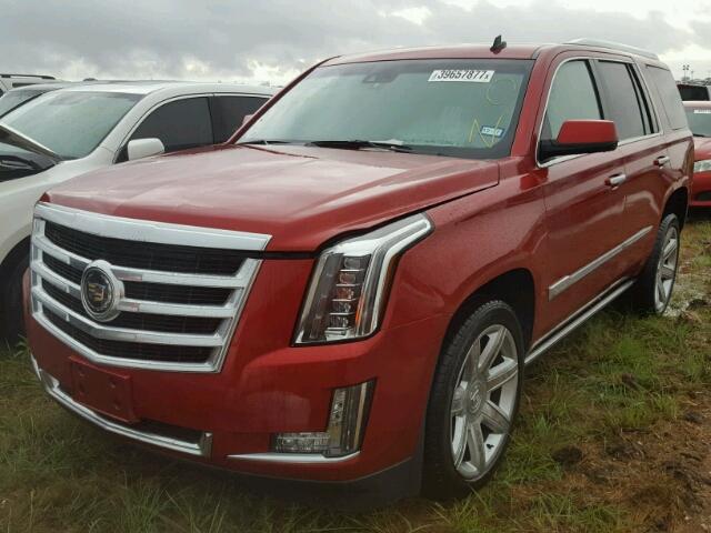 1GYS3CKJ6FR286135 - 2015 CADILLAC ESCALADE RED photo 2