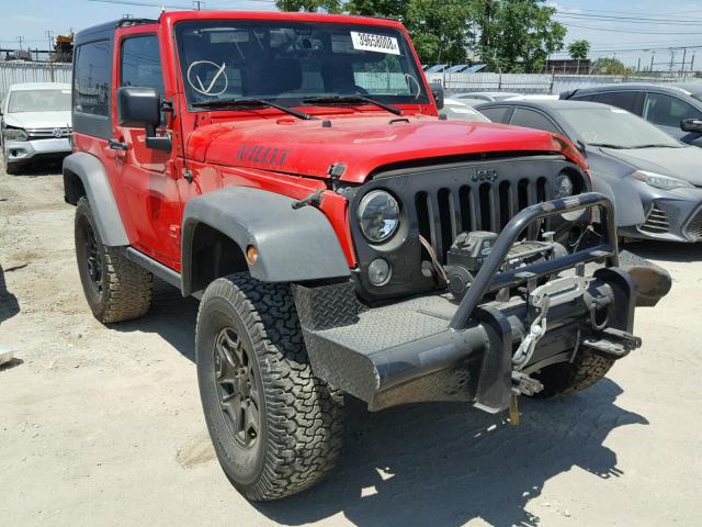 1C4AJWAGXFL532699 - 2015 JEEP WRANGLER S 红色 照片 1