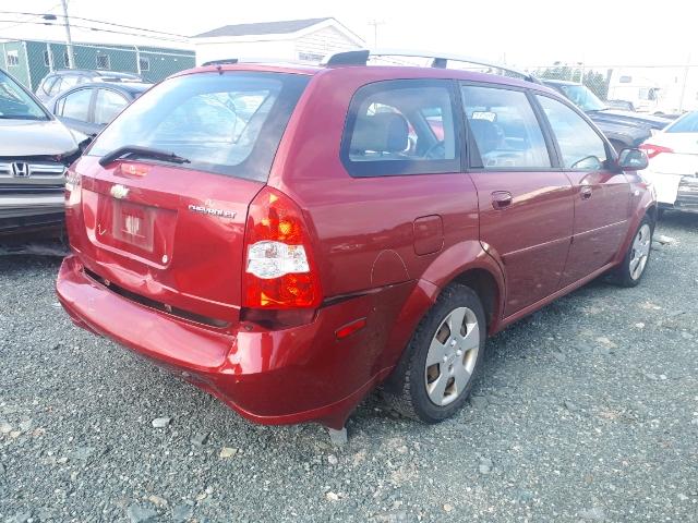 KL1JK89Z16K314467 - 2006 CHEVROLET OPTRA LT RED photo 4