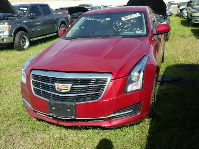 1G6AA5RA9G0124291 - 2016 CADILLAC ATS RED photo 2