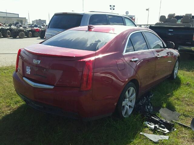 1G6AA5RA9G0124291 - 2016 CADILLAC ATS RED photo 4