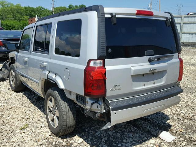 1J8HG48K76C273335 - 2006 JEEP COMMANDER SILVER photo 3