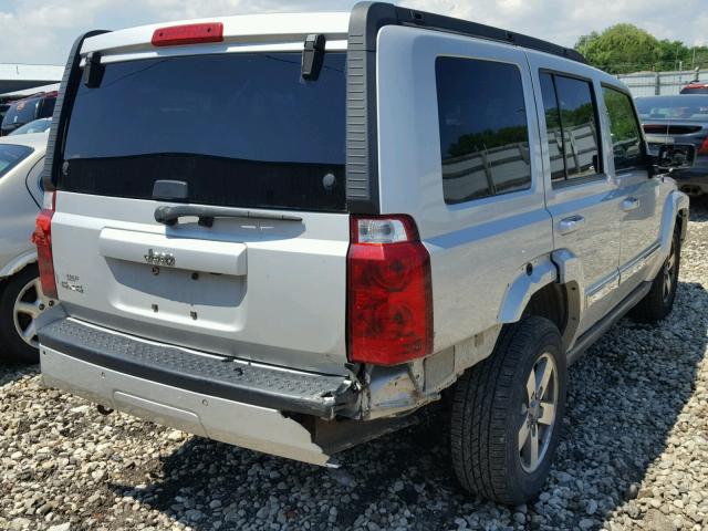 1J8HG48K76C273335 - 2006 JEEP COMMANDER SILVER photo 4