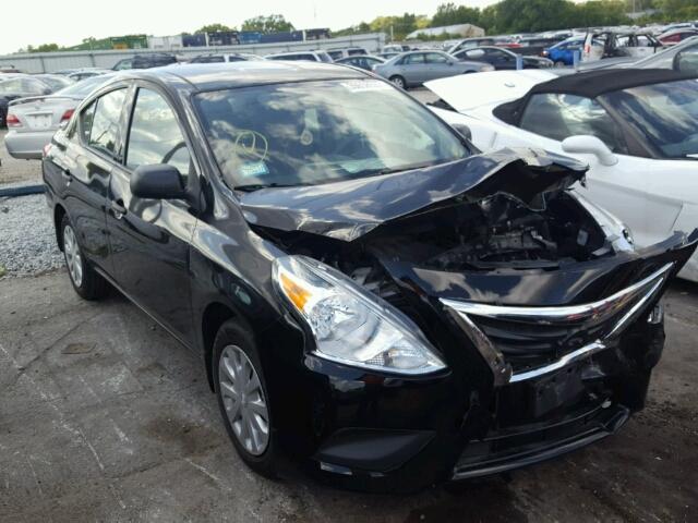 3N1CN7AP0FL912550 - 2015 NISSAN VERSA S BLACK photo 1