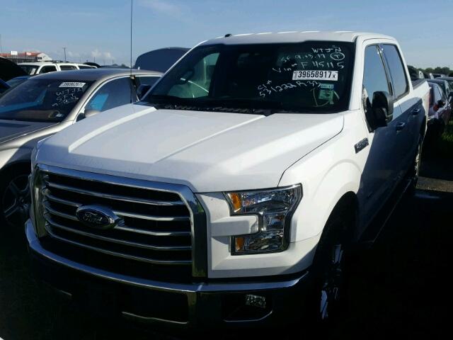 1FTEW1CP9GKF45115 - 2016 FORD F150 WHITE photo 2
