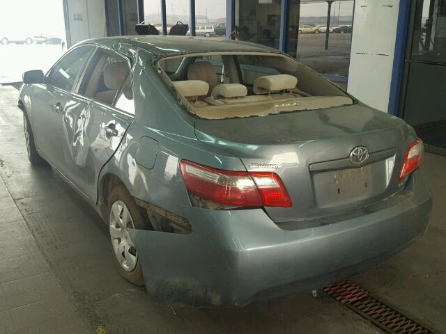 4T1BE46K08U748502 - 2008 TOYOTA CAMRY CE BLUE photo 3