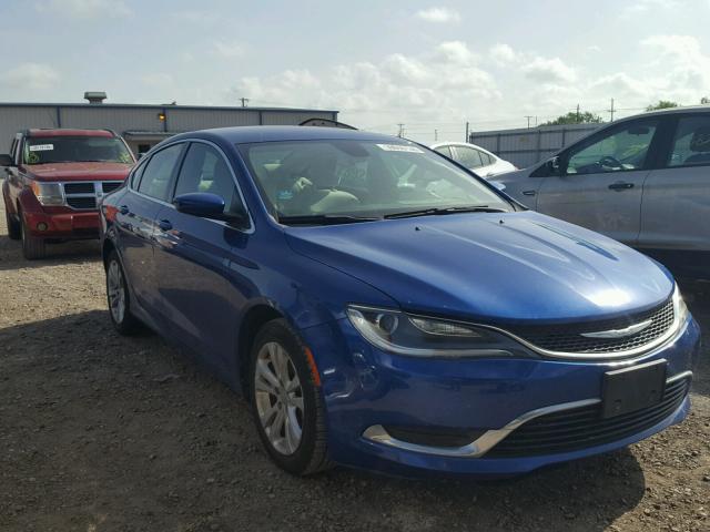 1C3CCCAB8FN543330 - 2015 CHRYSLER 200 LIMITE BLUE photo 1