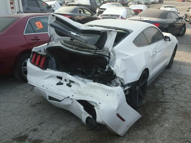 1FA6P8AM7F5376461 - 2015 FORD MUSTANG WHITE photo 4