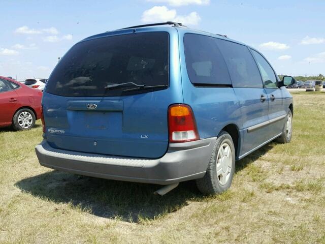 2FMZA51421BB35995 - 2001 FORD WINDSTAR L BLUE photo 4