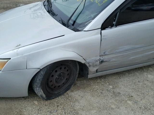 1G8AJ52F05Z136920 - 2005 SATURN ION LEVEL SILVER photo 9