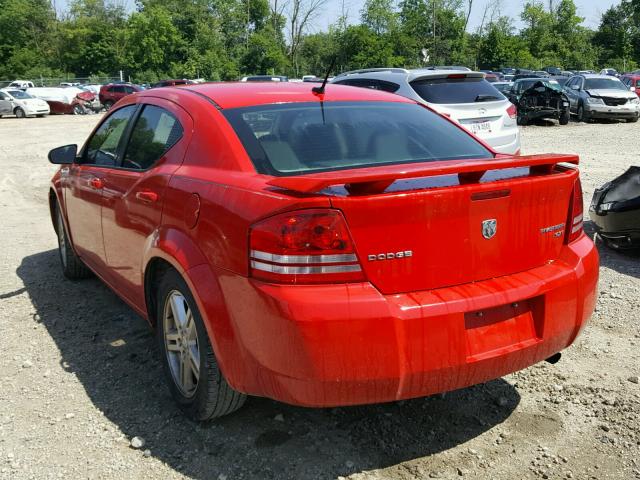 1B3LC56B69N526063 - 2009 DODGE AVENGER SX RED photo 3