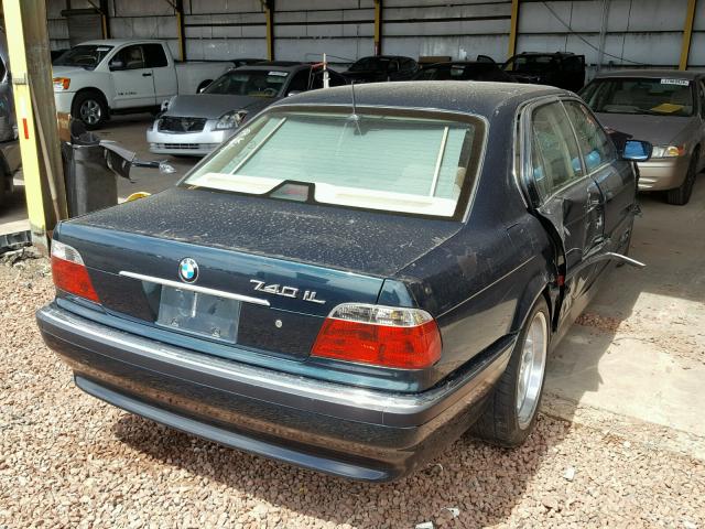 WBAGH8335XDP00690 - 1999 BMW 740 IL GREEN photo 4