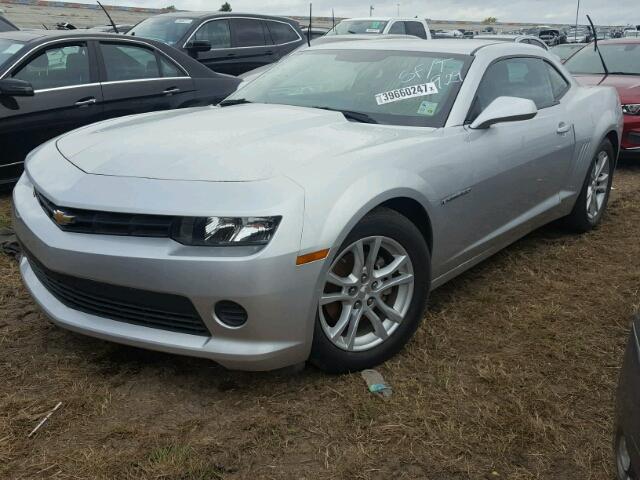 2G1FB1E3XF9186795 - 2015 CHEVROLET CAMARO LS SILVER photo 2