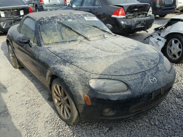 JM1NC25F160113471 - 2006 MAZDA MX-5 MIATA BLACK photo 1