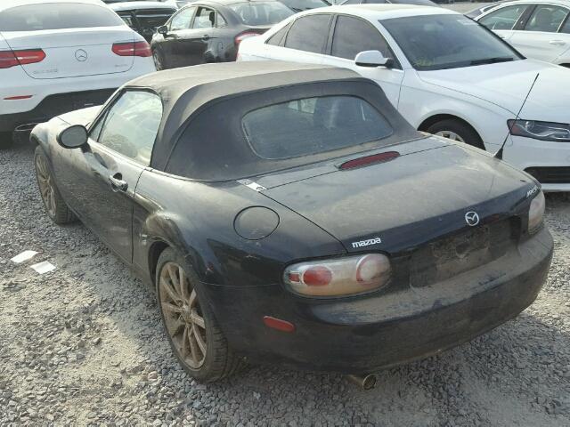 JM1NC25F160113471 - 2006 MAZDA MX-5 MIATA BLACK photo 3