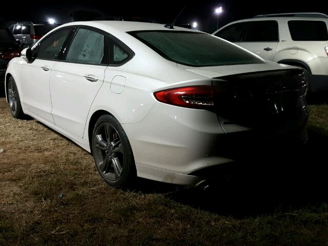 3FA6P0VP8HR206258 - 2017 FORD FUSION SPO WHITE photo 3