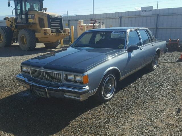 1G1BN69HXGY117515 - 1986 CHEVROLET CAPRICE CL BLUE photo 2