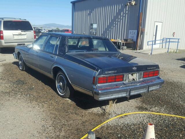 1G1BN69HXGY117515 - 1986 CHEVROLET CAPRICE CL BLUE photo 3