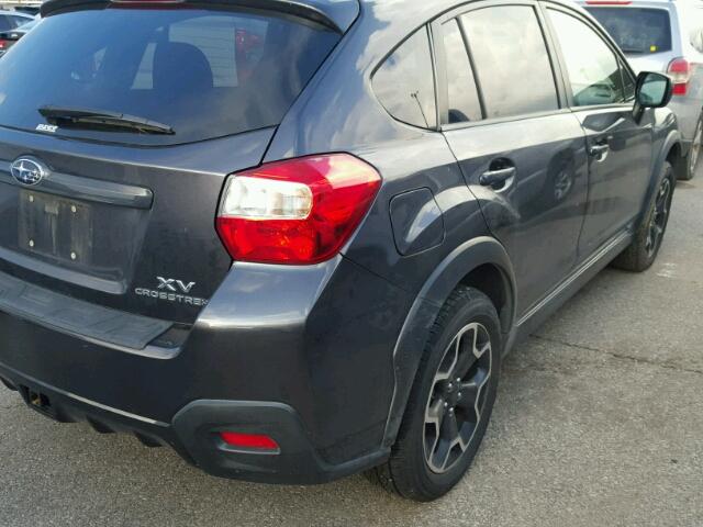 JF2GPAVCXD2216422 - 2013 SUBARU XV CROSSTR GRAY photo 4