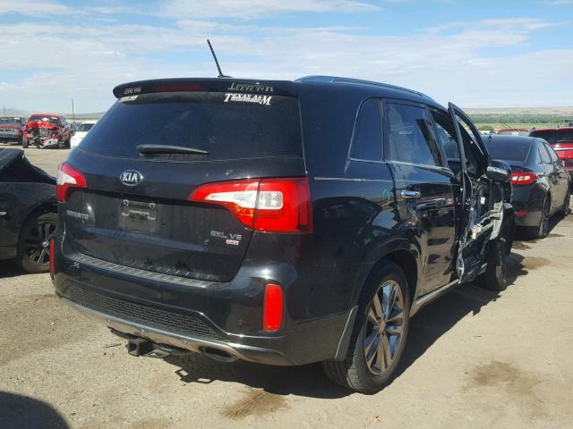 5XYKWDA76EG487457 - 2014 KIA SORENTO SX BLACK photo 4