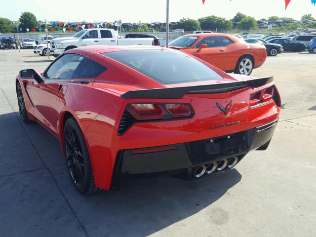 1G1YK2D7XJ5103181 - 2018 CHEVROLET CORVETTE S RED photo 3