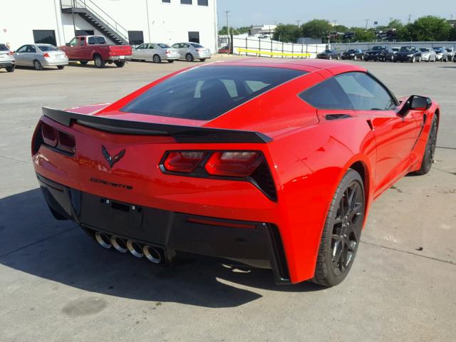 1G1YK2D7XJ5103181 - 2018 CHEVROLET CORVETTE S RED photo 4