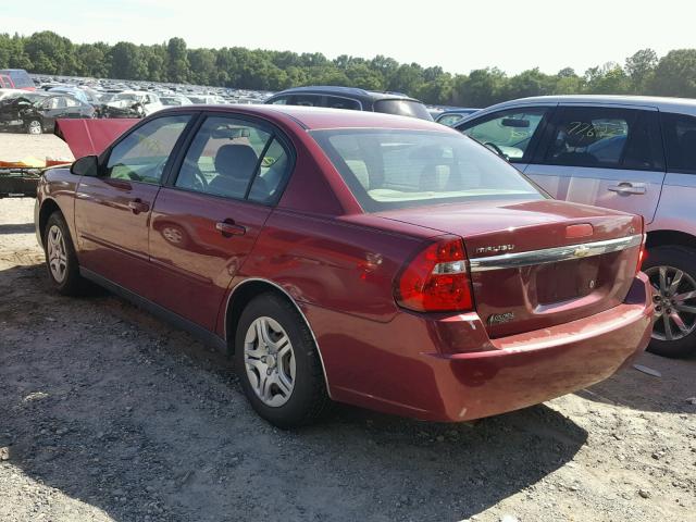 1G1ZS58F97F294182 - 2007 CHEVROLET MALIBU LS Bordo foto 3