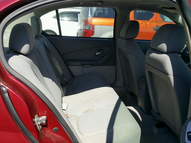 1G1ZS58F97F294182 - 2007 CHEVROLET MALIBU LS Bordo foto 6