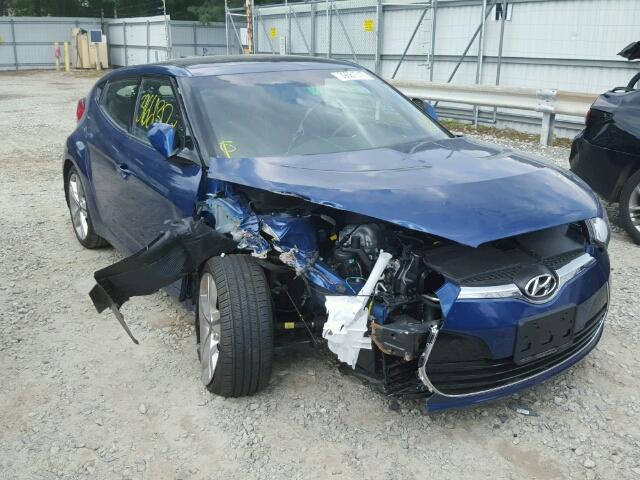 KMHTC6AD5GU302360 - 2016 HYUNDAI VELOSTER BLUE photo 1