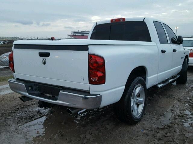 1D7HA18268S539918 - 2008 DODGE RAM 1500 WHITE photo 4