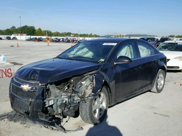 1G1PC5SB0E7465449 - 2014 CHEVROLET CRUZE LT BLACK photo 2