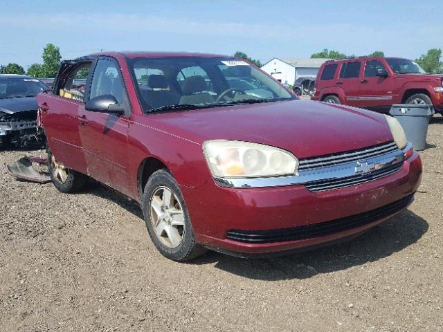 1G1ZT54854F105852 - 2004 CHEVROLET MALIBU LS მუქწითელი ფოტო 1