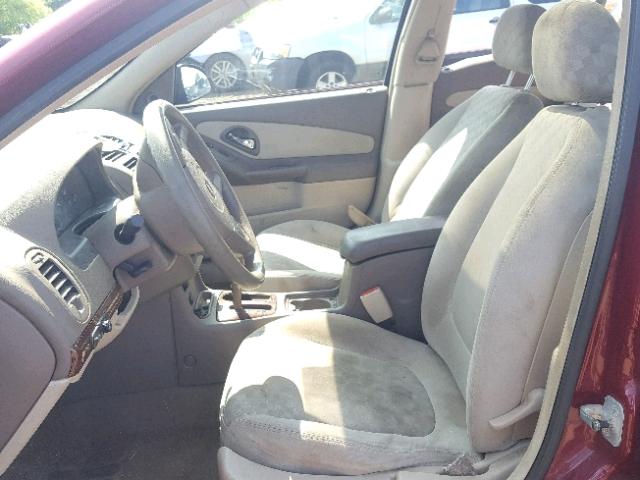 1G1ZT54854F105852 - 2004 CHEVROLET MALIBU LS მუქწითელი ფოტო 5