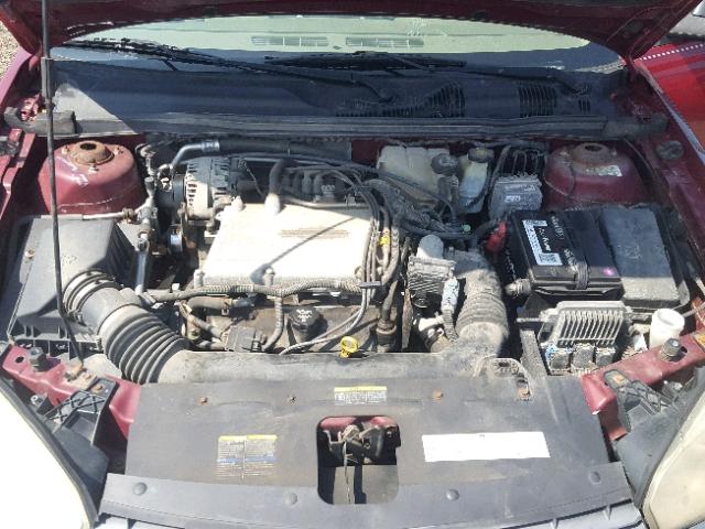 1G1ZT54854F105852 - 2004 CHEVROLET MALIBU LS მუქწითელი ფოტო 7