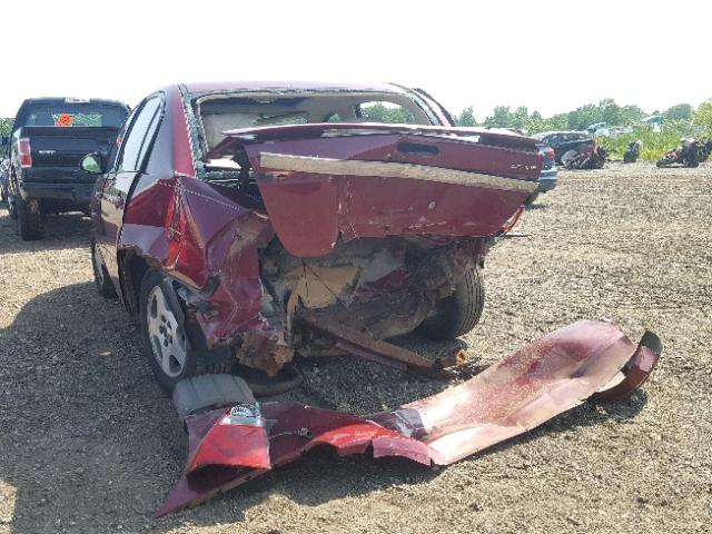 1G1ZT54854F105852 - 2004 CHEVROLET MALIBU LS მუქწითელი ფოტო 9