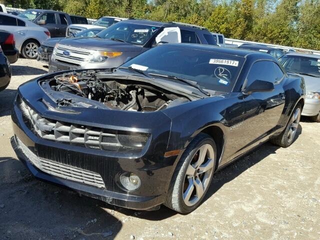 2G1FT1EW9A9189462 - 2010 CHEVROLET CAMARO BLACK photo 2