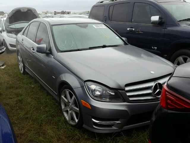 WDDGF4HB9CR219703 - 2012 MERCEDES-BENZ C GRAY photo 1