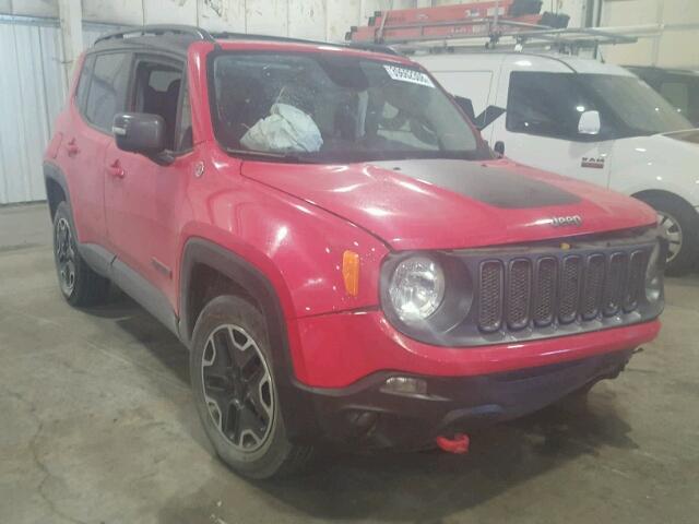 ZACCJBCT0FPC20057 - 2015 JEEP RENEGADE T RED photo 1