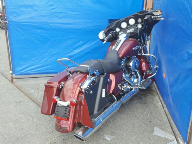 1HD1KB414AB638320 - 2010 HARLEY-DAVIDSON FLHX MAROON photo 4