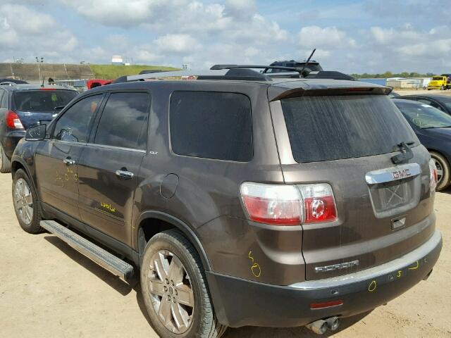 1GKLRMED7AJ232326 - 2010 GMC ACADIA SLT GRAY photo 3