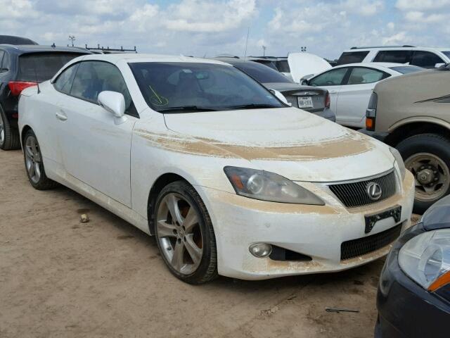 JTHFF2C20D2527255 - 2013 LEXUS IS 250 WHITE photo 1