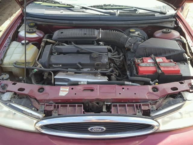 1FAFP6536XK190807 - 1999 FORD CONTOUR LX BURGUNDY photo 7