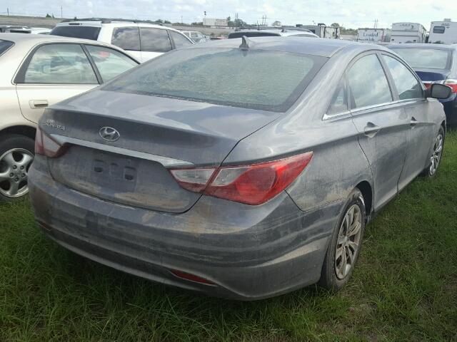 5NPEB4AC1BH226232 - 2011 HYUNDAI SONATA GLS GRAY photo 4