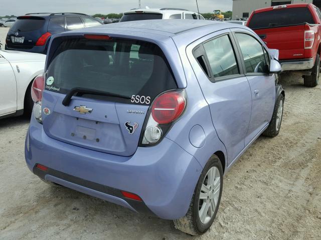 KL8CD6S9XFC710023 - 2015 CHEVROLET SPARK 1LT BLUE photo 4