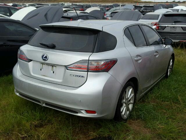 JTHKD5BH1C2080784 - 2012 LEXUS CT SILVER photo 4