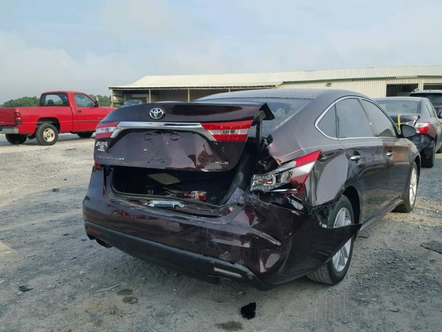 4T1BK1EB8EU133457 - 2014 TOYOTA AVALON BAS 栗色 照片 4